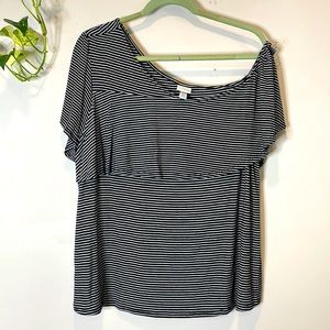 Xxl Cold shoulder tee